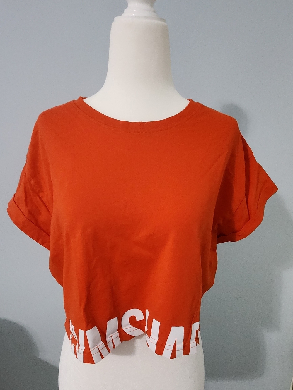 Gymshark Orange Crop T-Shirt